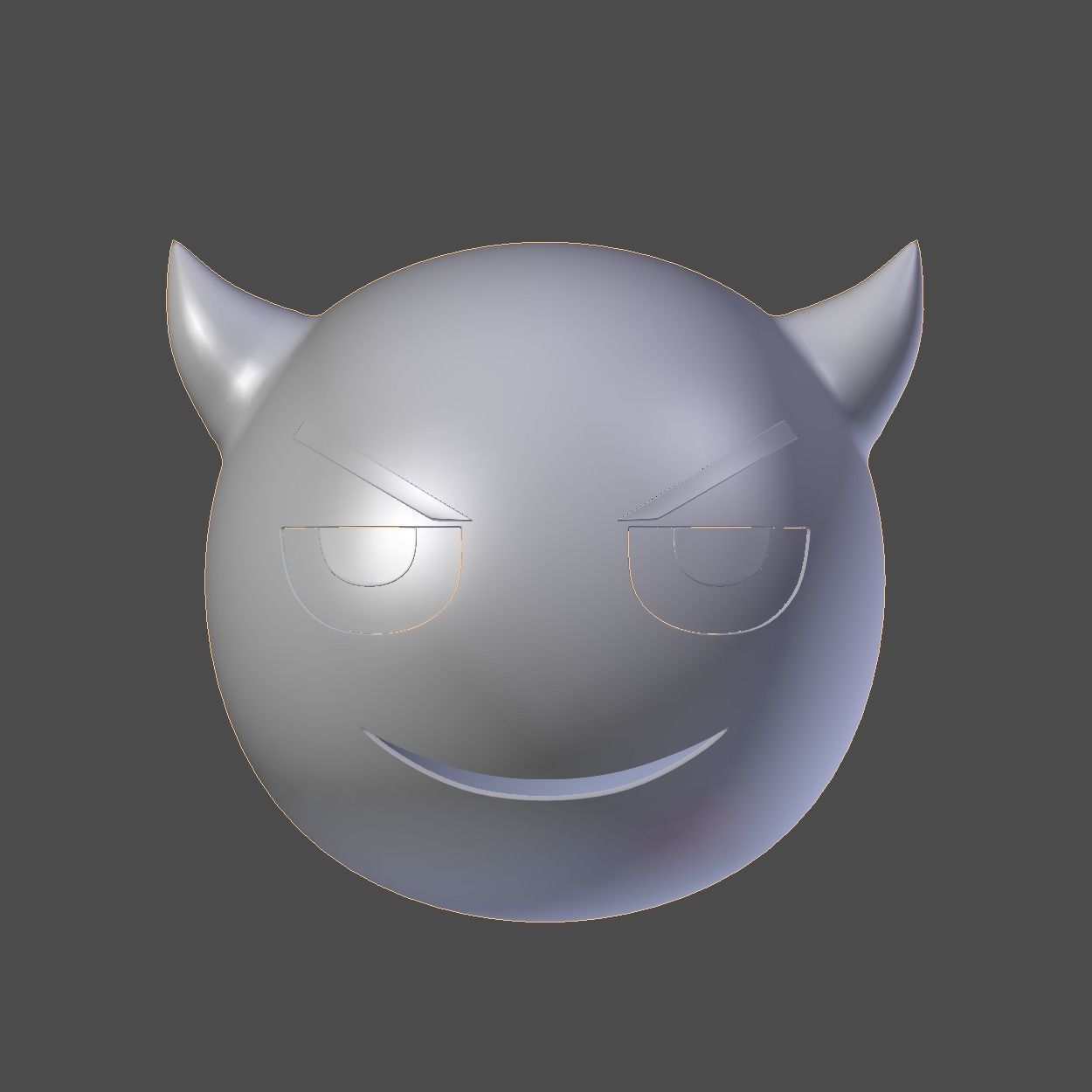 Emoji Evil Demon 3D model_3