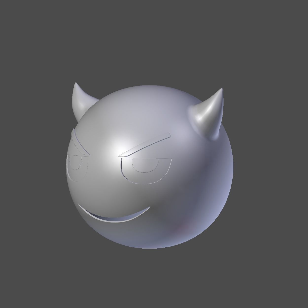 Emoji Evil Demon 3D model_5
