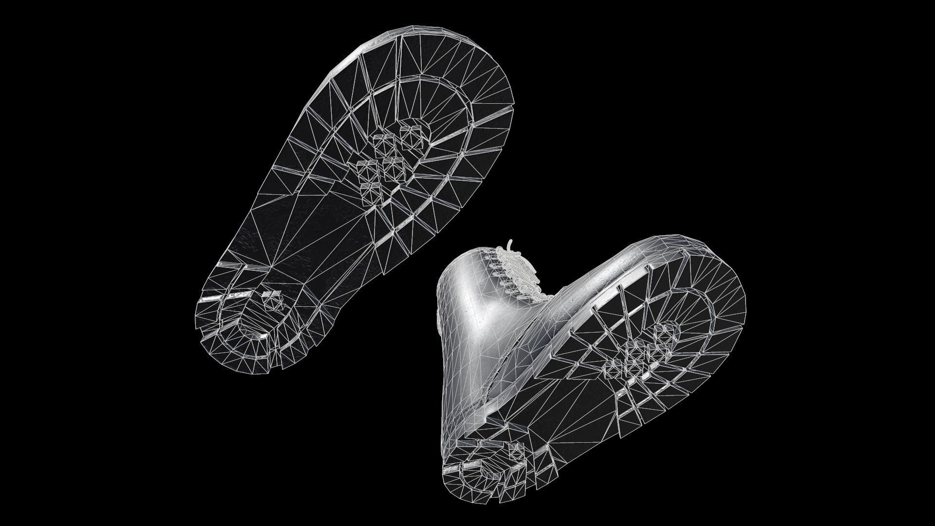 Military Boots Low-poly 3D model_12