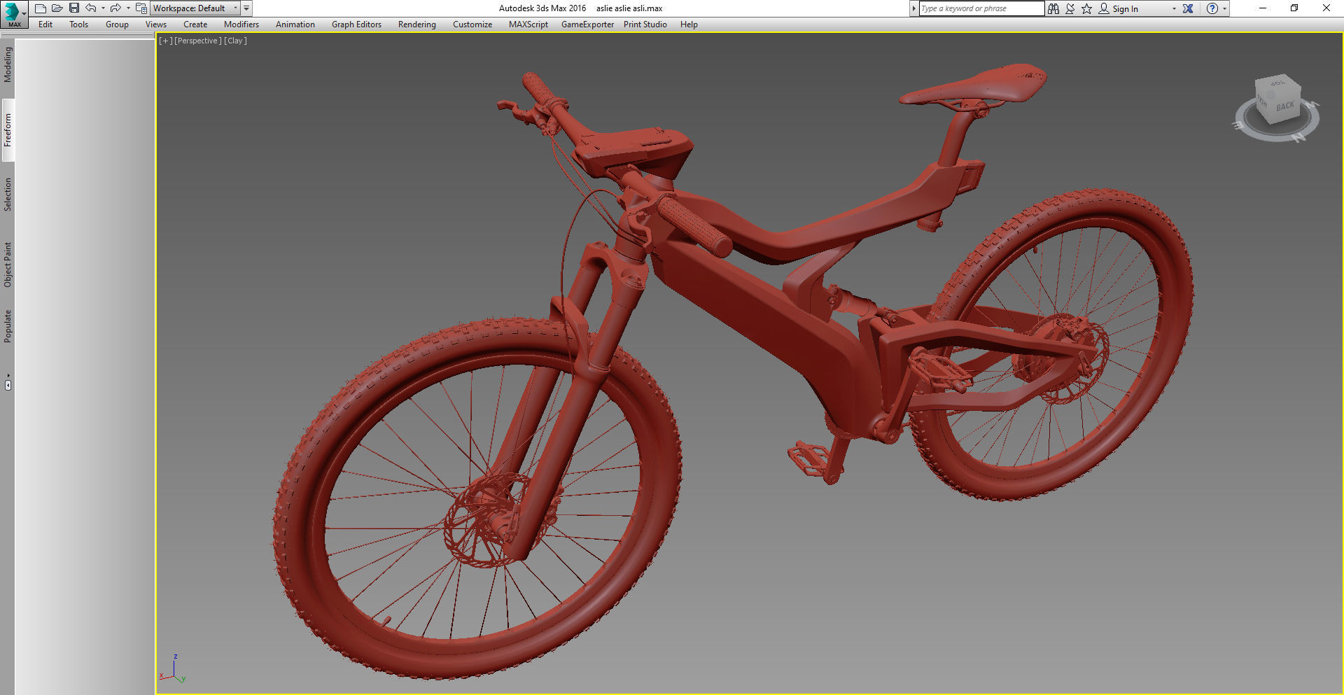 Electric bike 3D model 3D model_21