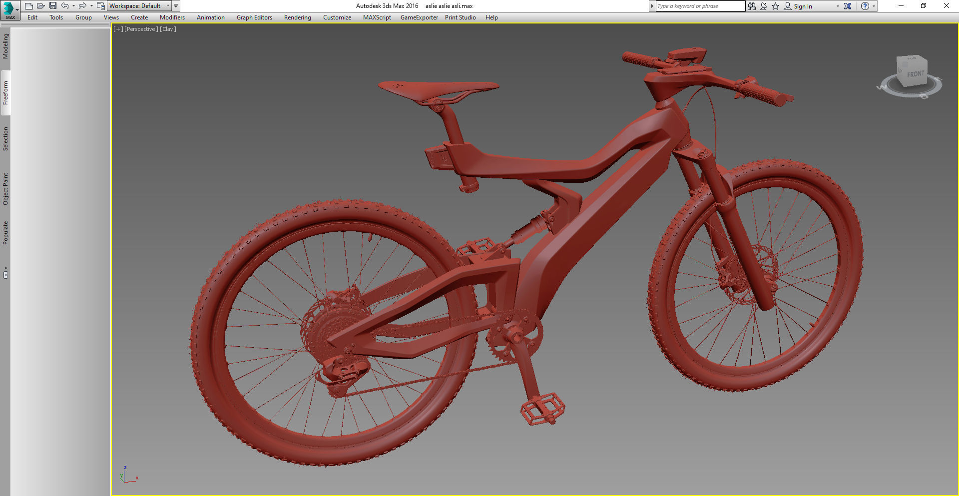 Electric bike 3D model 3D model_18
