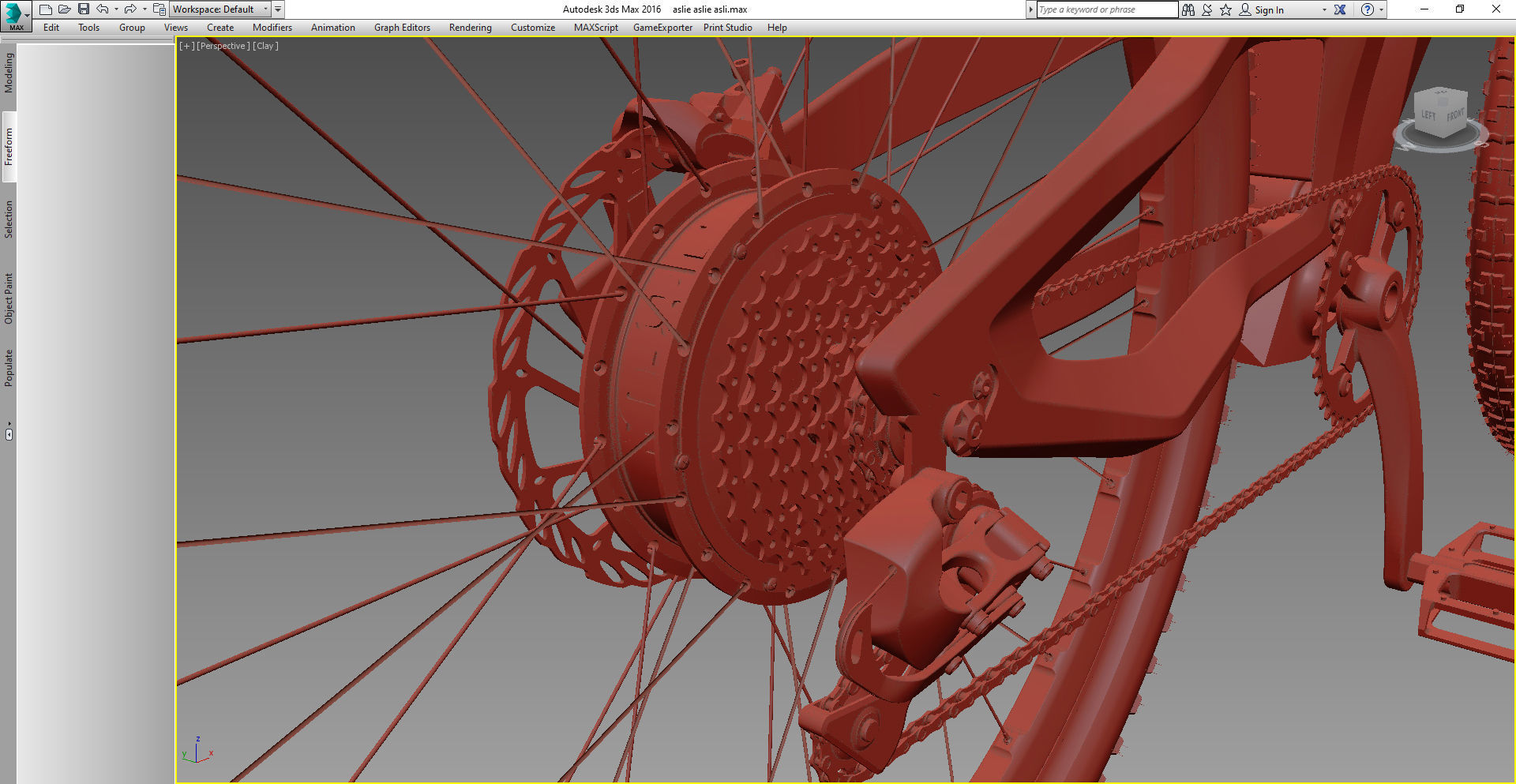 Electric bike 3D model 3D model_19