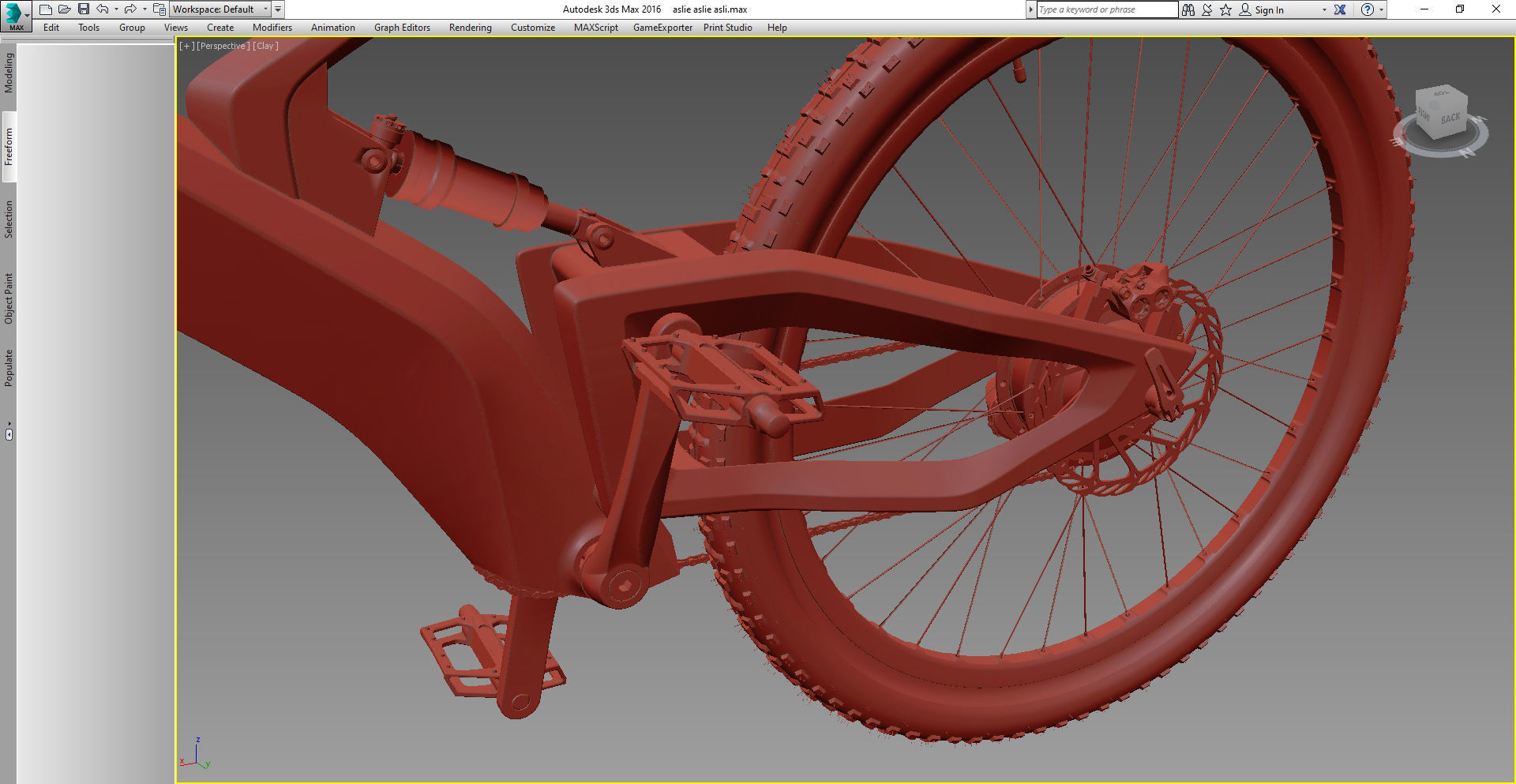 Electric bike 3D model 3D model_22