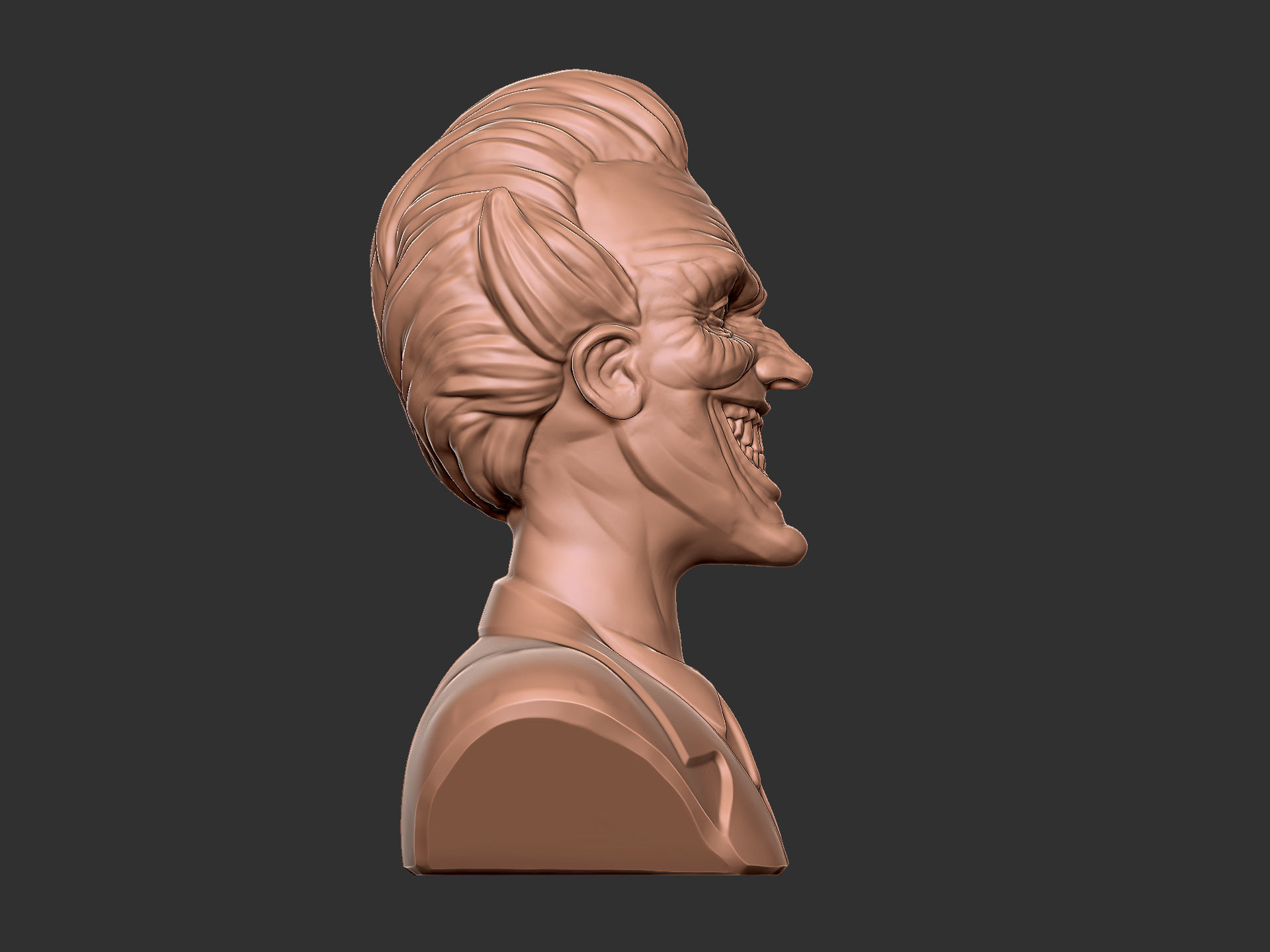 Character - Joker Bust Head Fan Art 3D print model_8