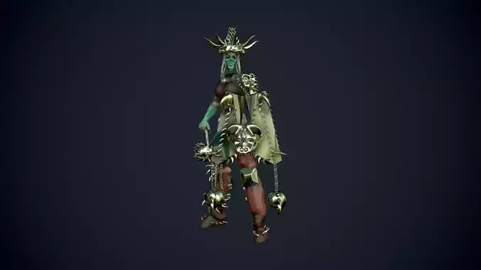 Queen woman wearing crown