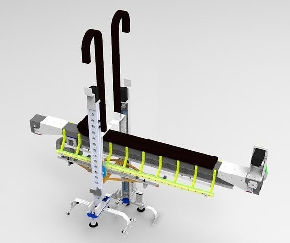 Cantilever multi-axis manipulator 3D model