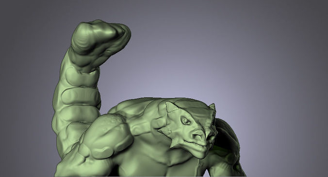 LIZARD MAN ANKILOSAURUS 3D print model