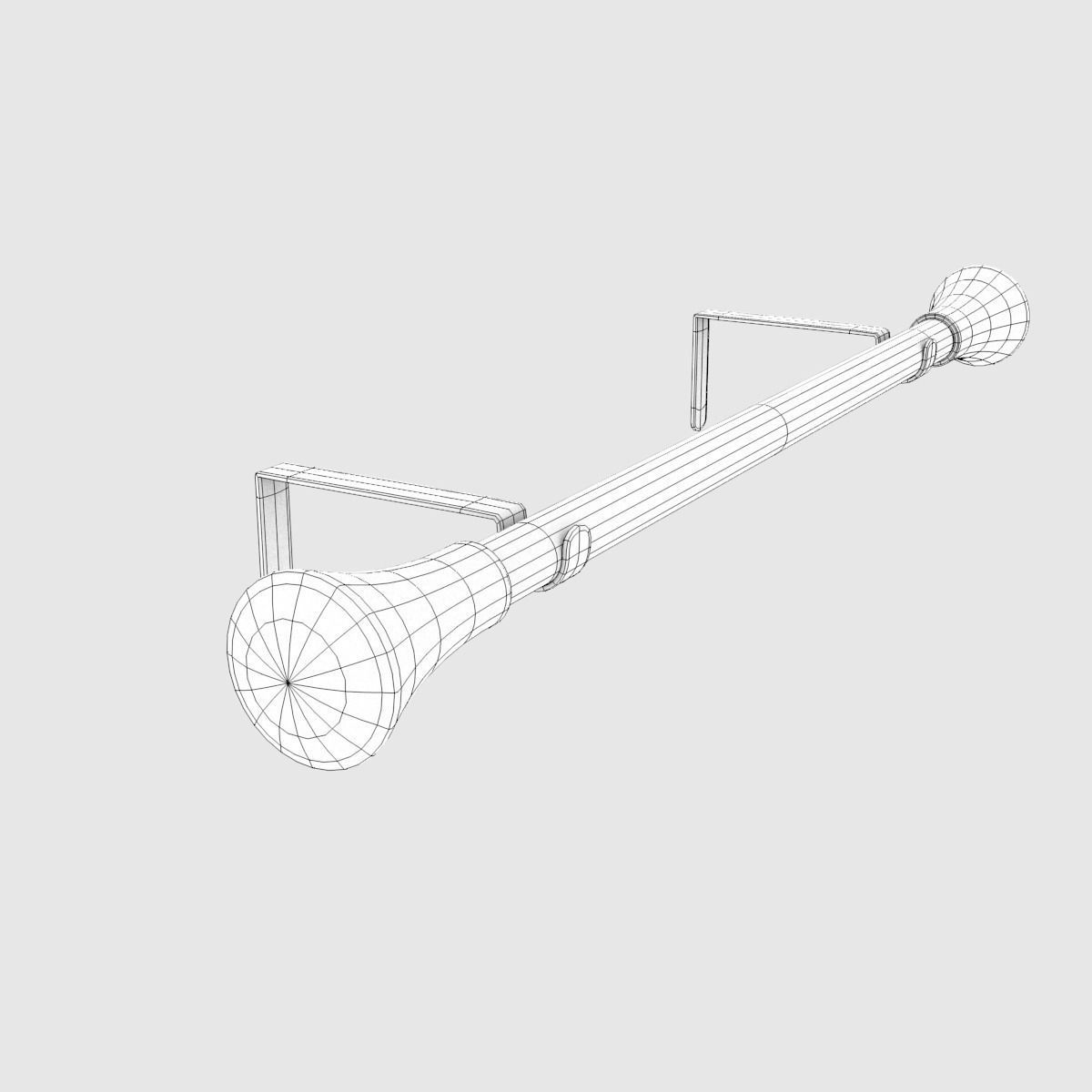 Curtain Rods No1 3D model_6