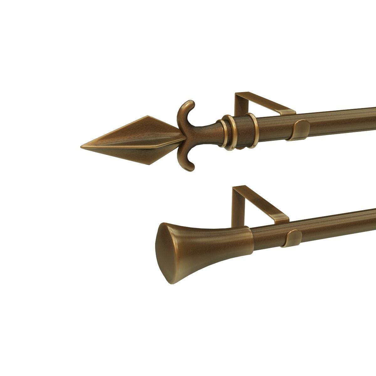 Curtain Rods No1 3D model_0