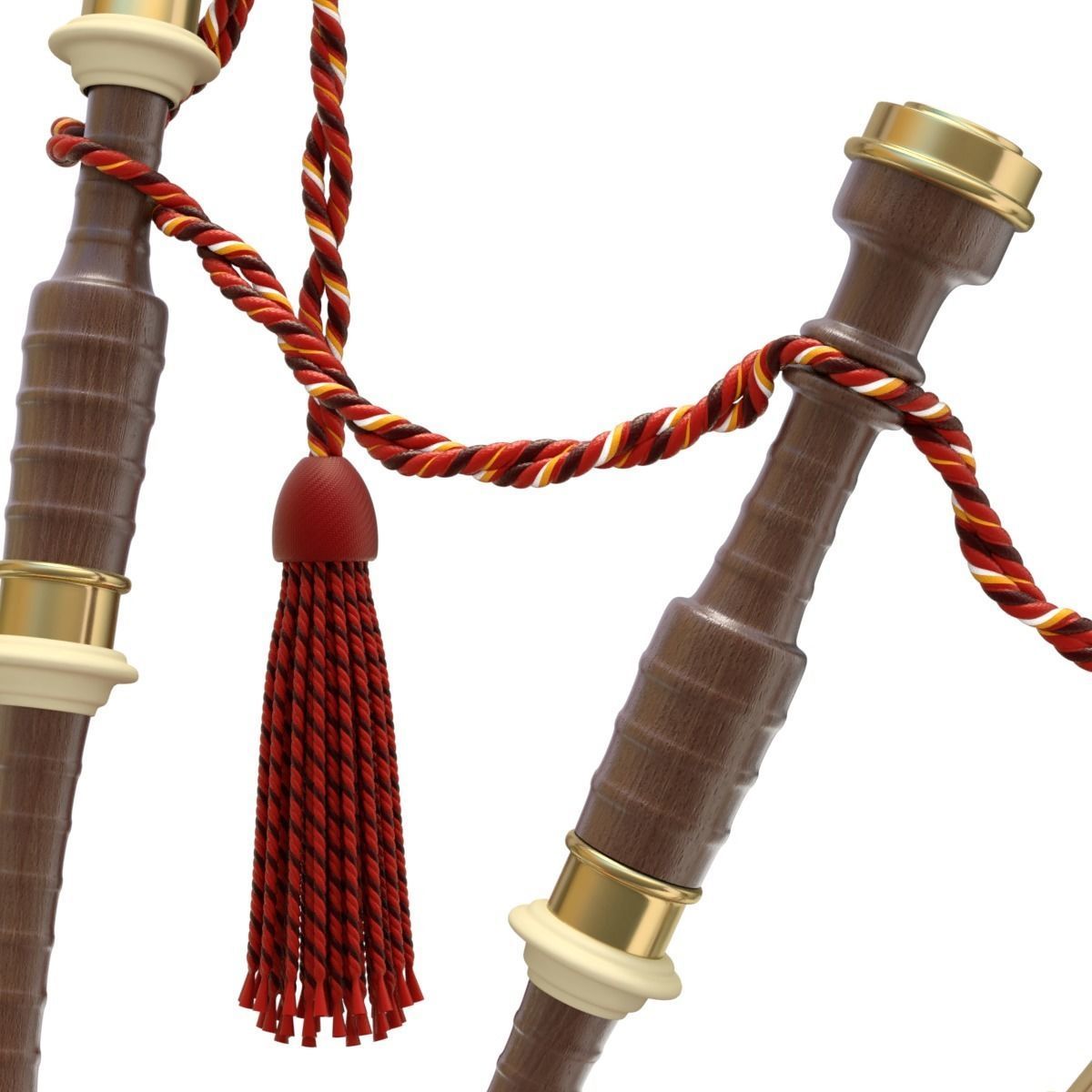 Bagpipe scottish 3D model_4