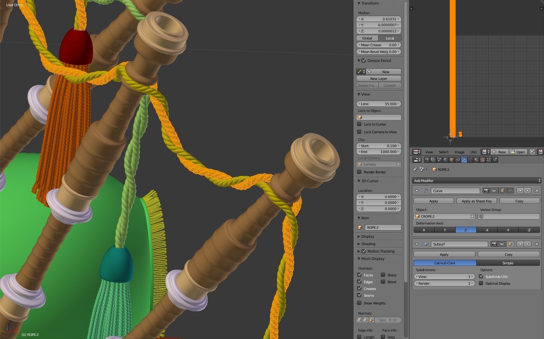 Bagpipe scottish 3D model_34