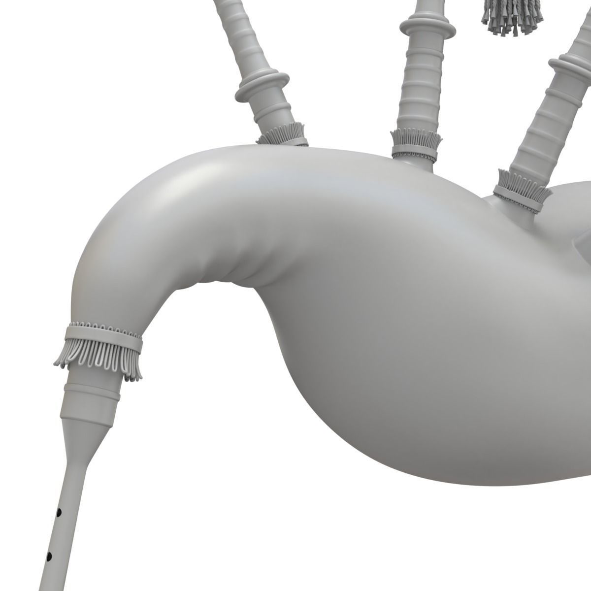Bagpipe scottish 3D model_24