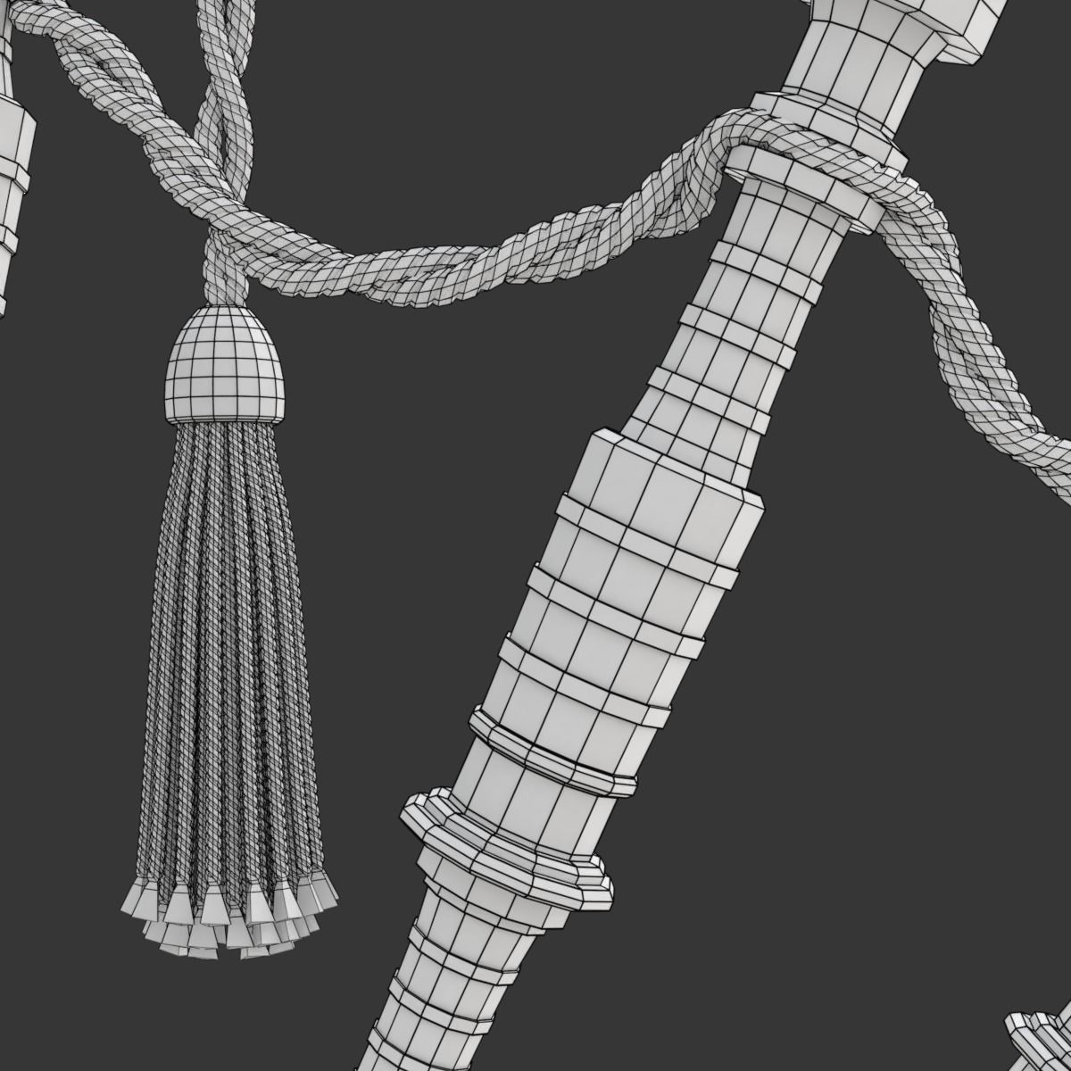 Bagpipe scottish 3D model_37
