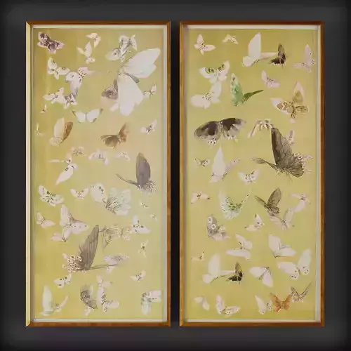 Picture Frames Low-poly 3D model