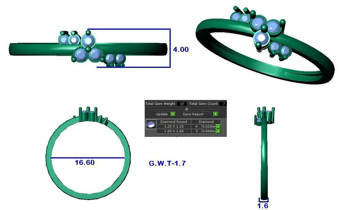 64 - 3DM STL RING MODEL LESS THAN 2GM LIGHT WT 3D print model_49