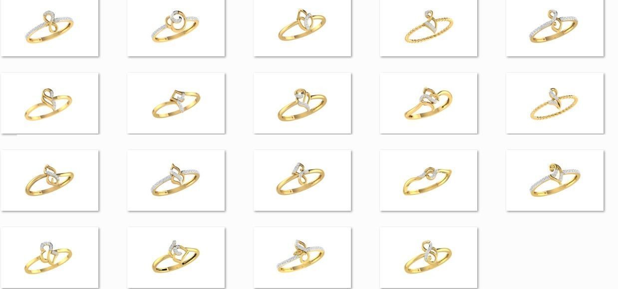 64 - 3DM STL RING MODEL LESS THAN 2GM LIGHT WT 3D print model_3