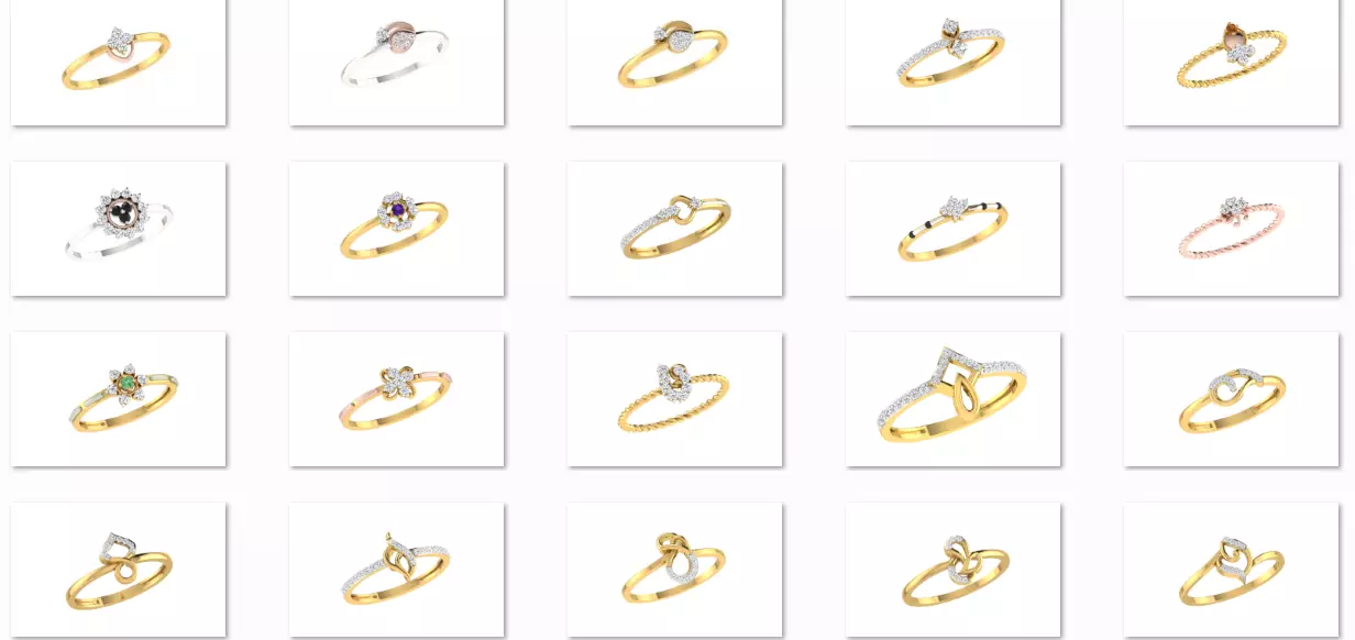 64 - 3DM STL RING MODEL LESS THAN 2GM LIGHT WT 3D print model_0