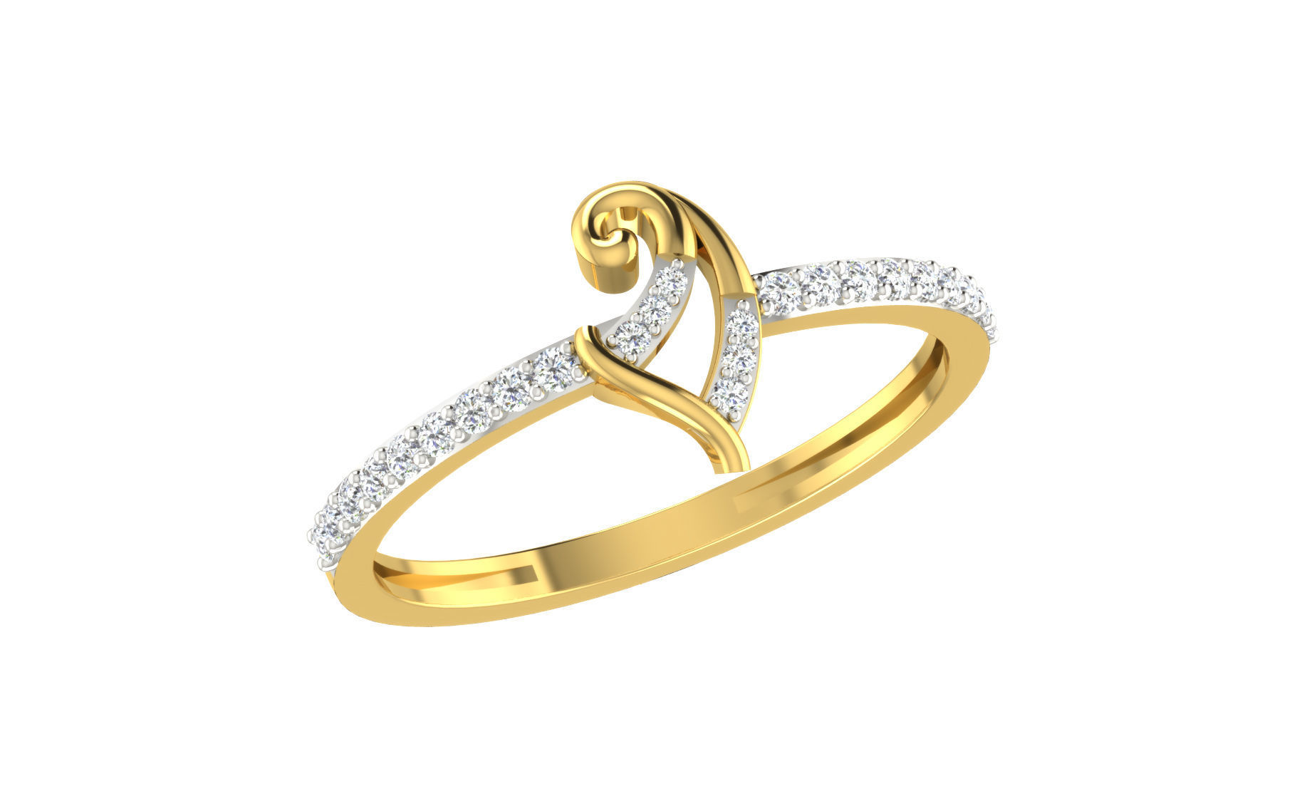 64 - 3DM STL RING MODEL LESS THAN 2GM LIGHT WT 3D print model_25