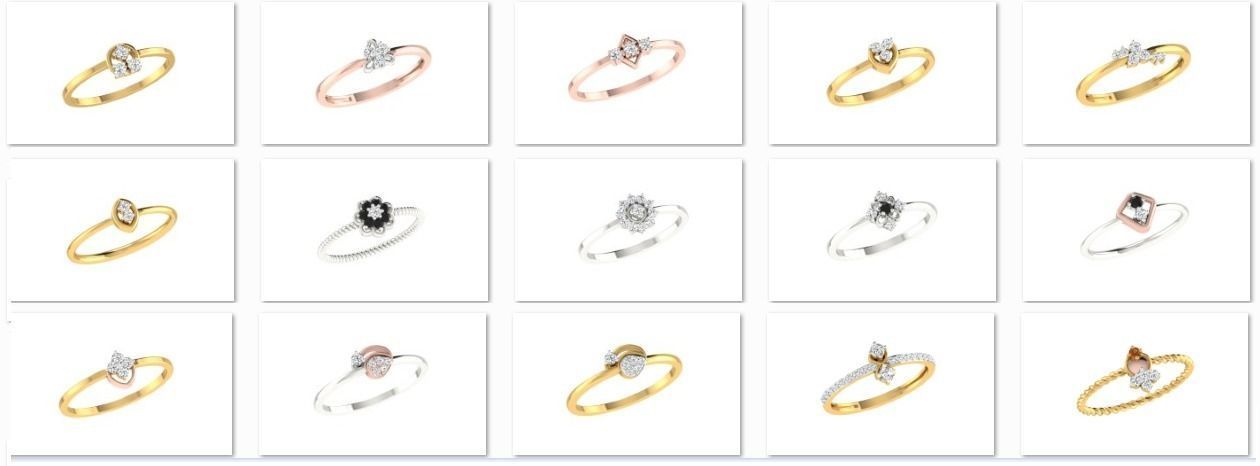 64 - 3DM STL RING MODEL LESS THAN 2GM LIGHT WT 3D print model_2