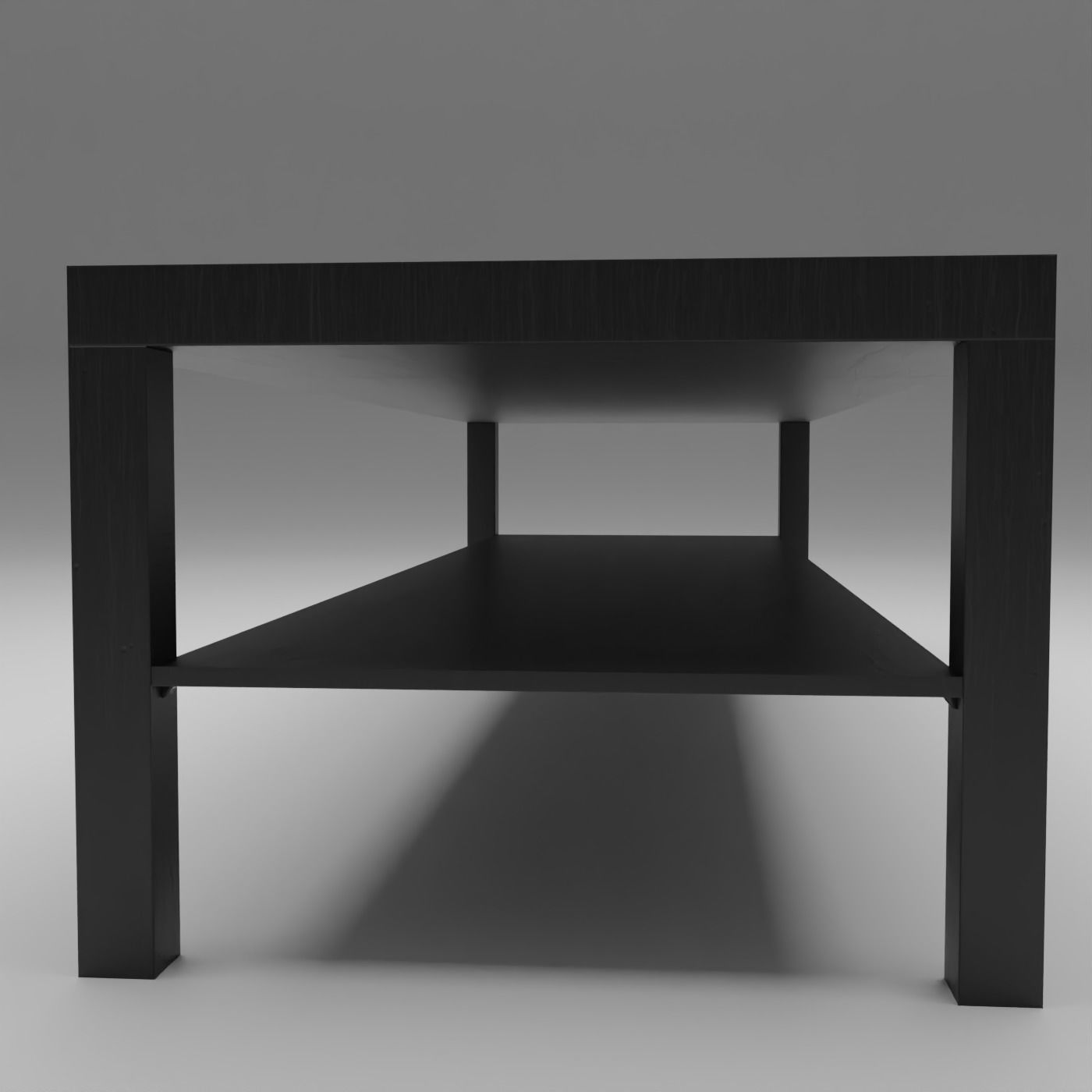 Coffee Table Generic Low-poly 3D model_4