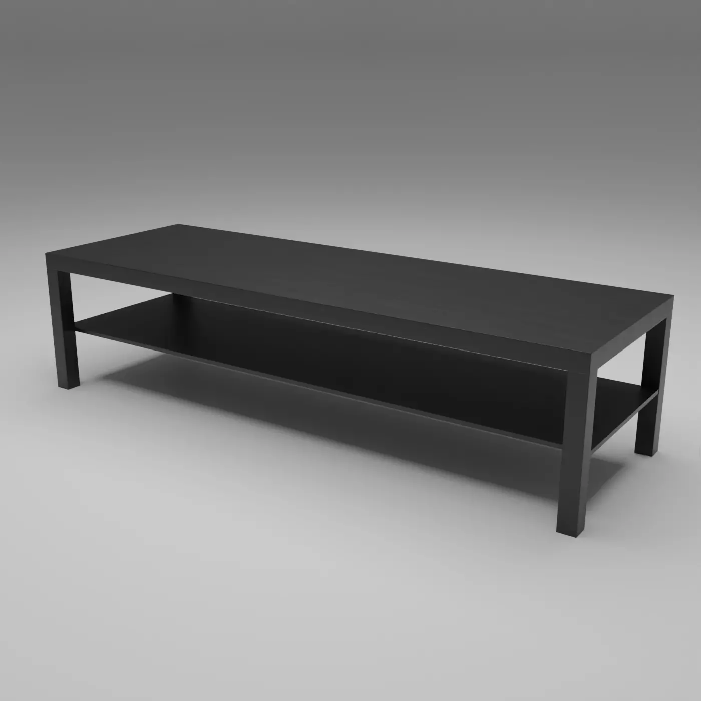 Coffee Table Generic Low-poly 3D model_0