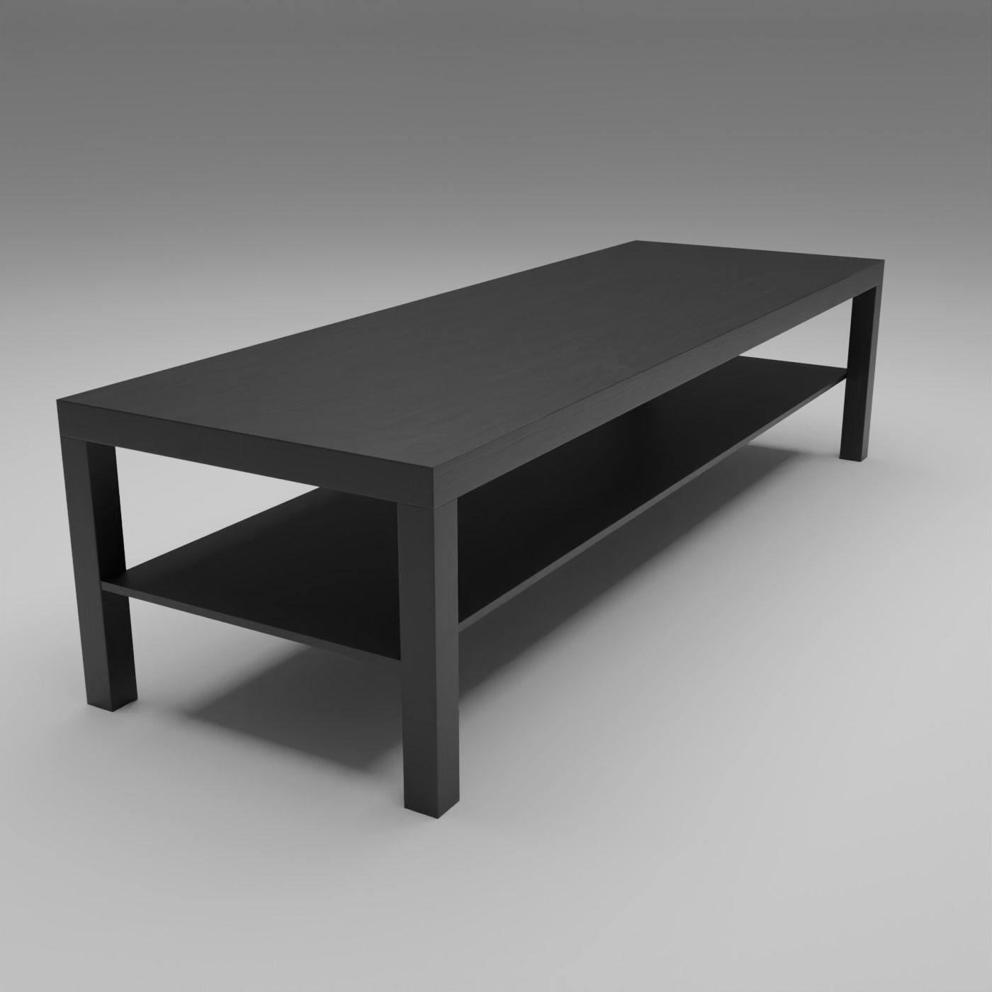 Coffee Table Generic Low-poly 3D model_1
