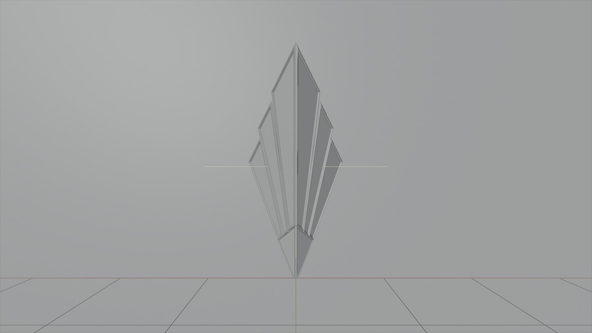 Wall Lamp Low-poly 3D model_6