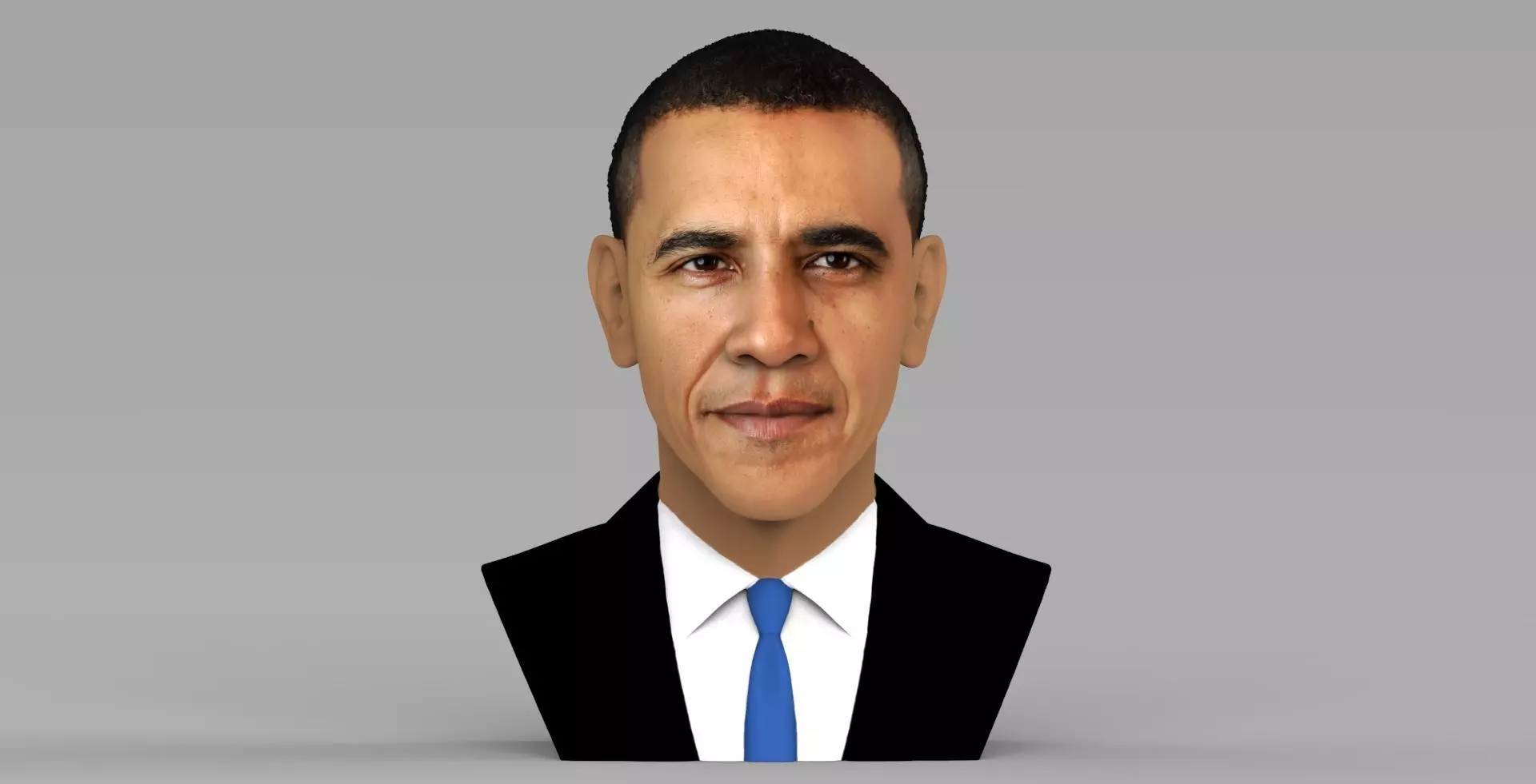 Barack Obama bust ready for full color 3D printing 3D print model