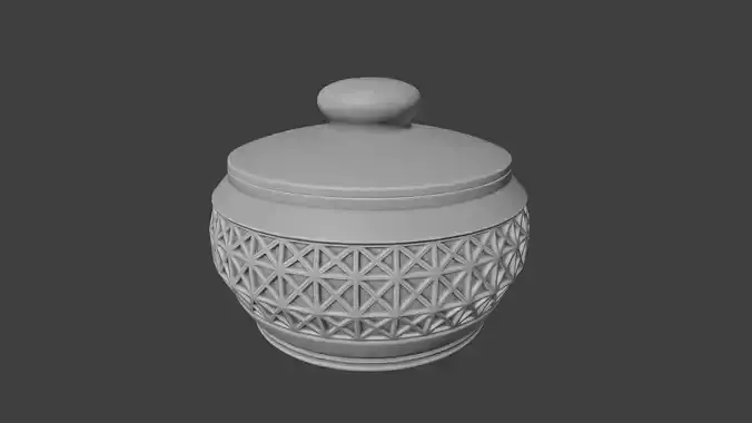 Bowl with cover 3D print model
