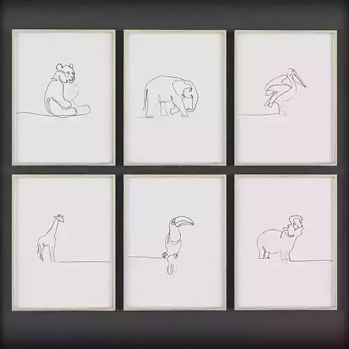 Picture Frames 3D model