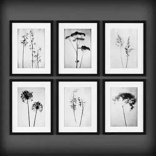 Picture Frames Low-poly 3D model