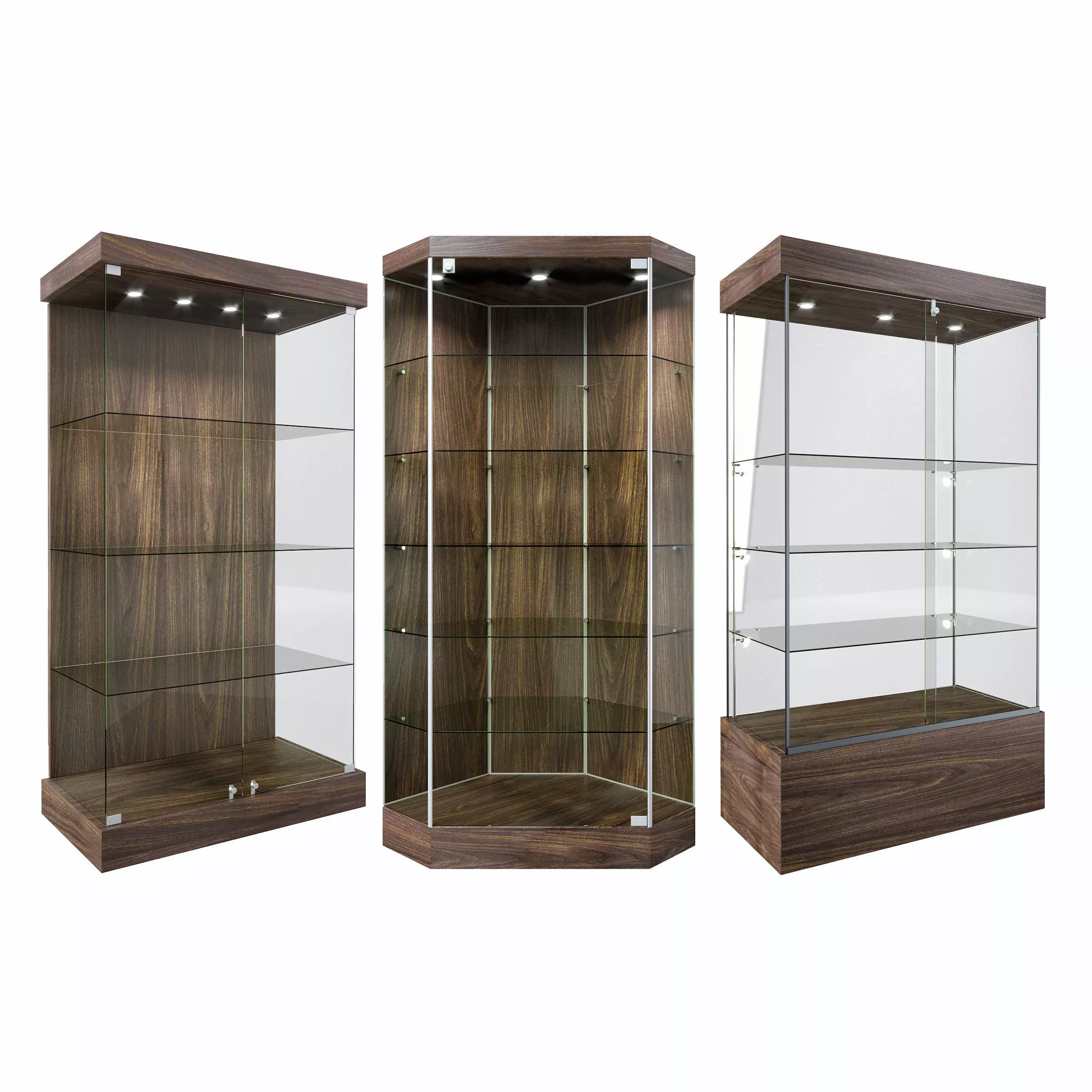 Glass shelves 2 3D model_0