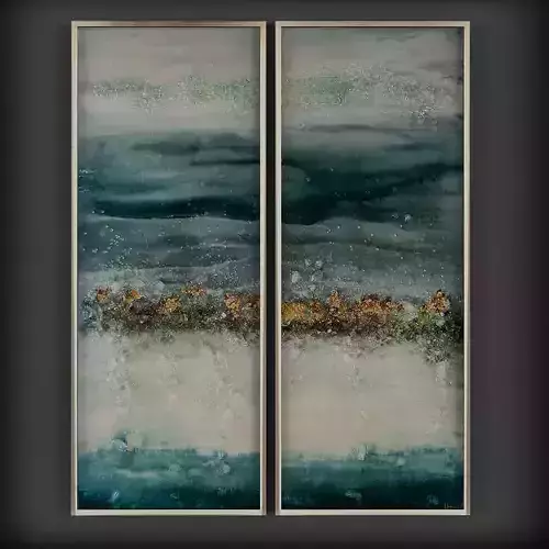 Picture Frames  Low-poly 3D model