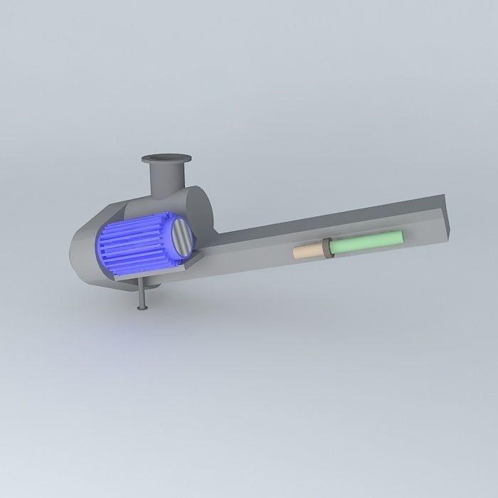Fröling agitator for wood chips boiler Free 3D model_1