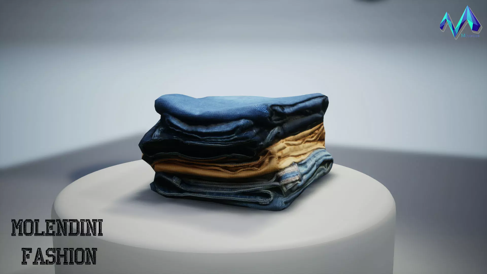 Jeans Photoscanned MF Low-poly 3D model_0