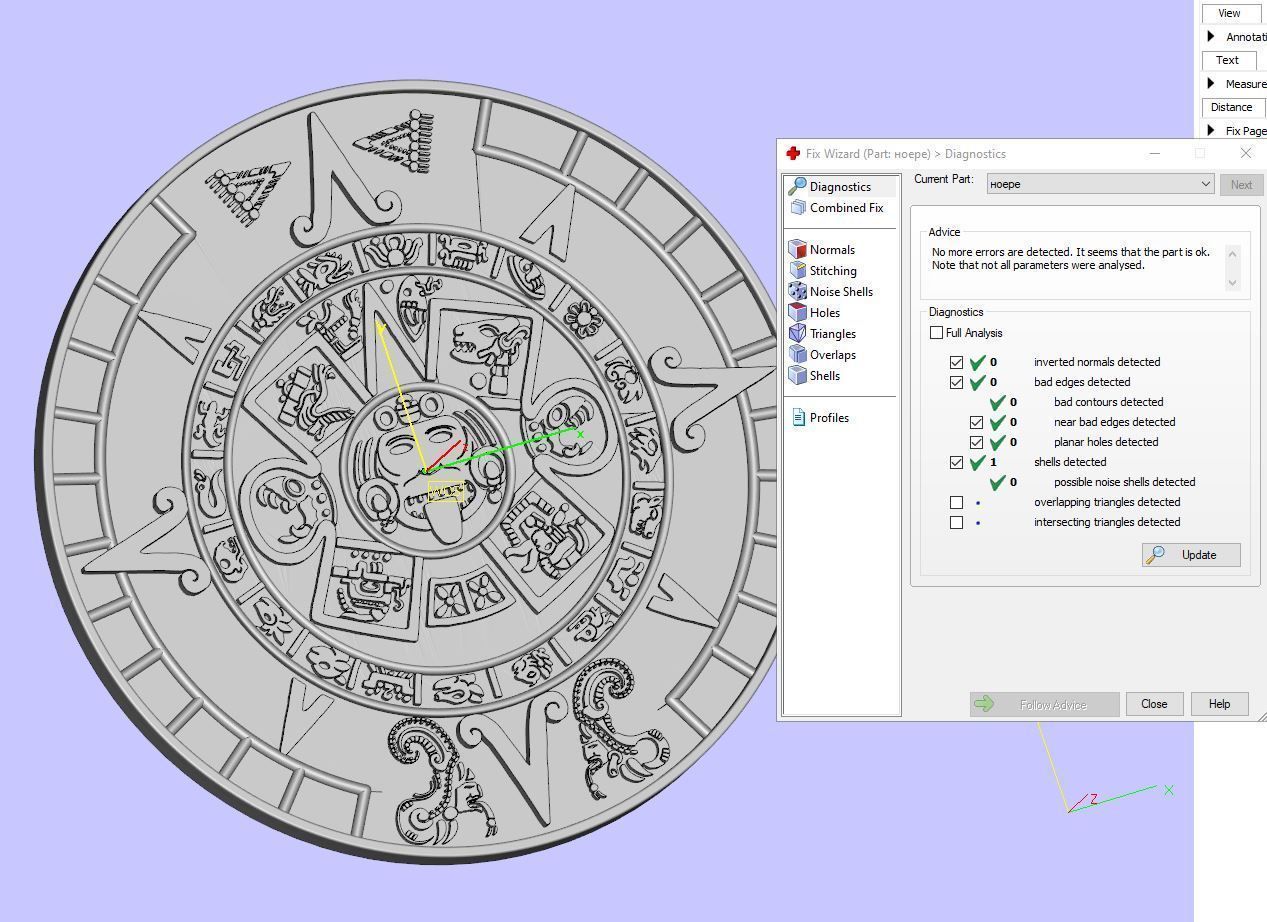 Mayan calendar 3D print model_13