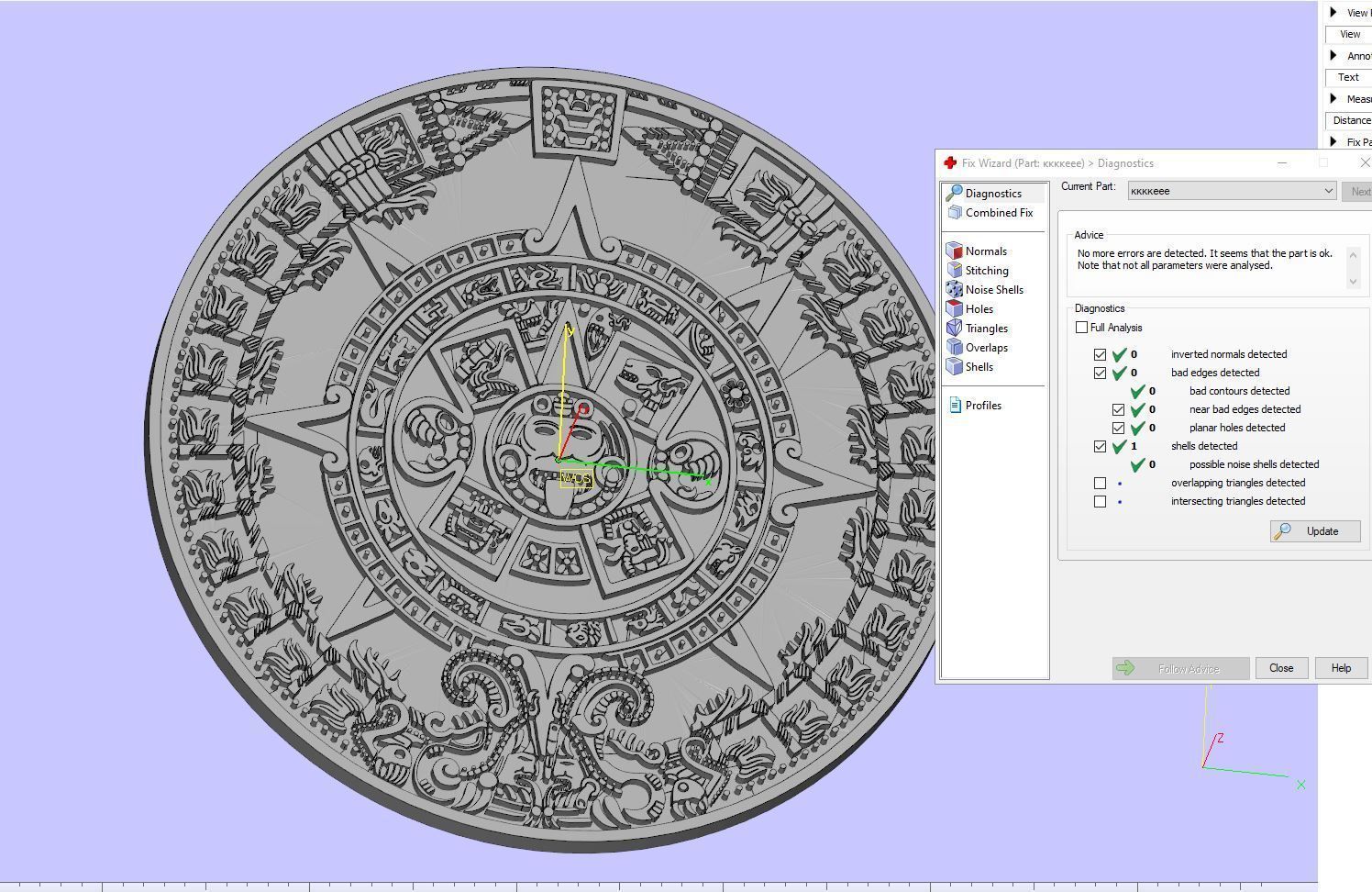 Mayan calendar 3D print model_12