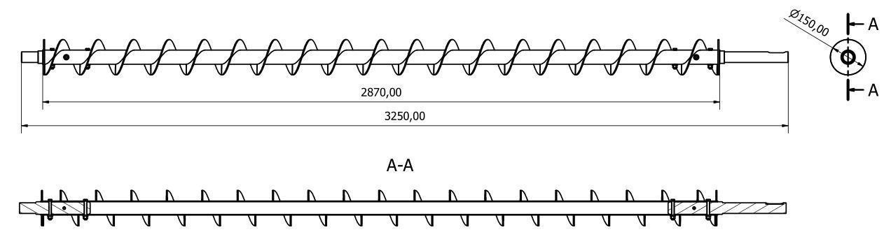 Screw metal 3D model_1