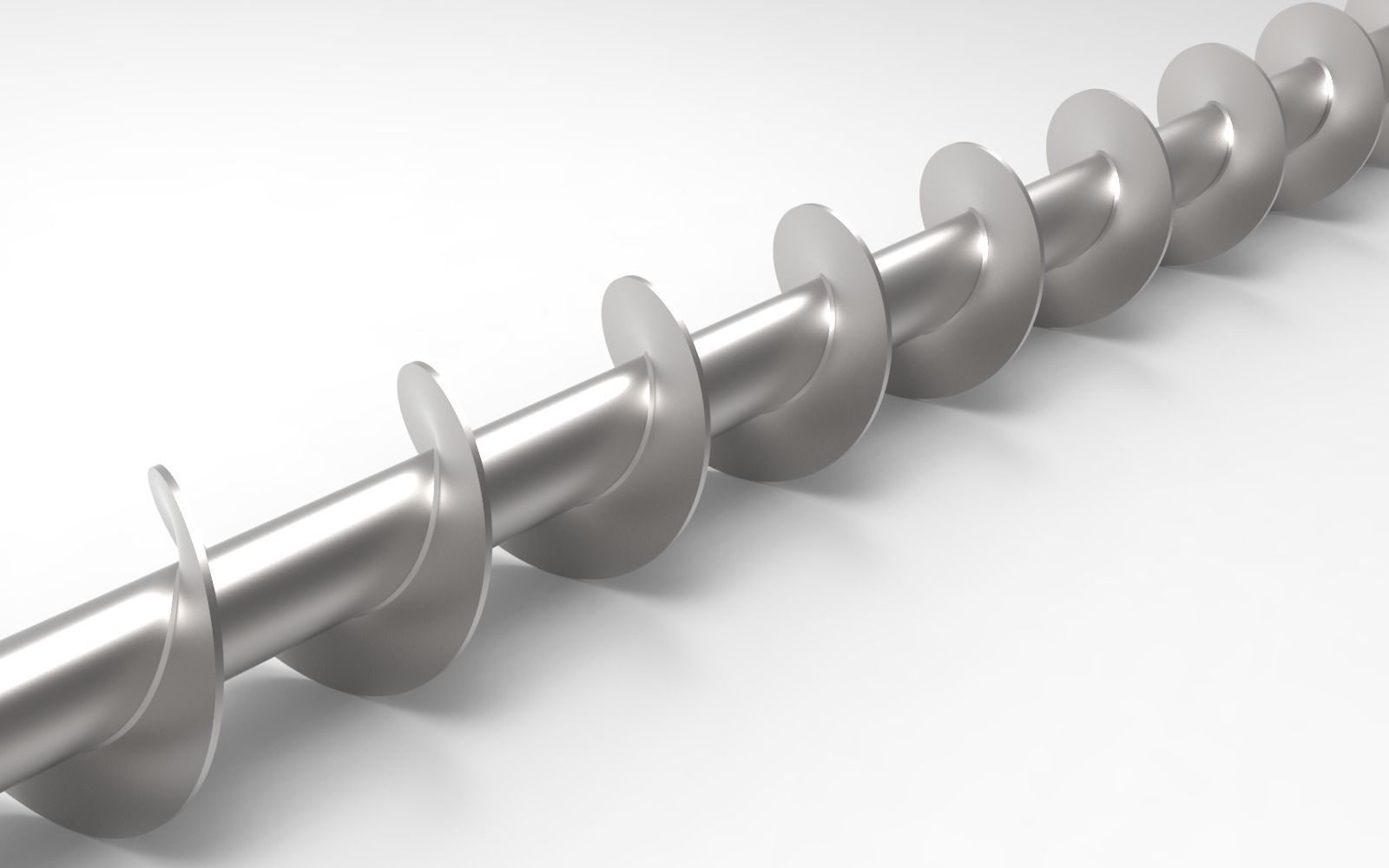 Screw metal 3D model_4