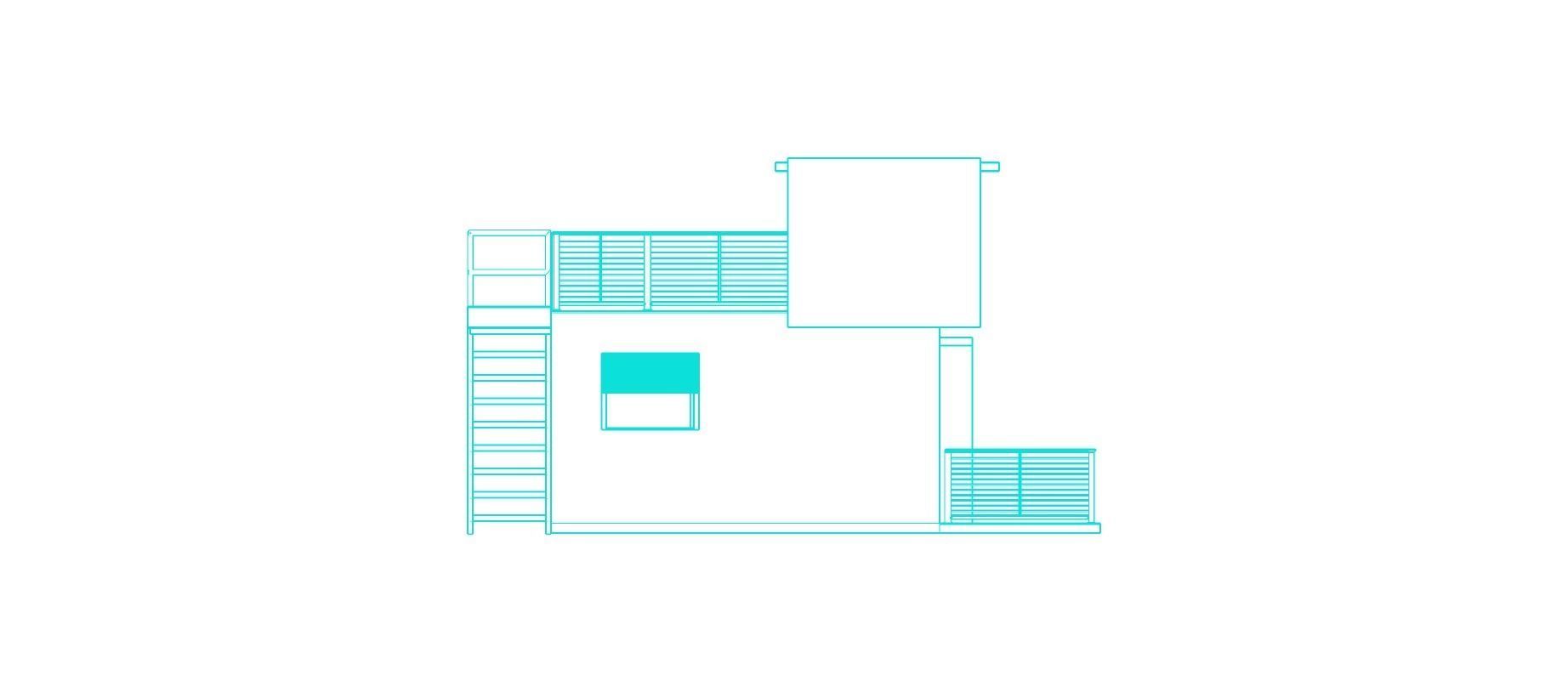 Bungalow vacation house tiny house on 25m2 Low-poly 3D model_16