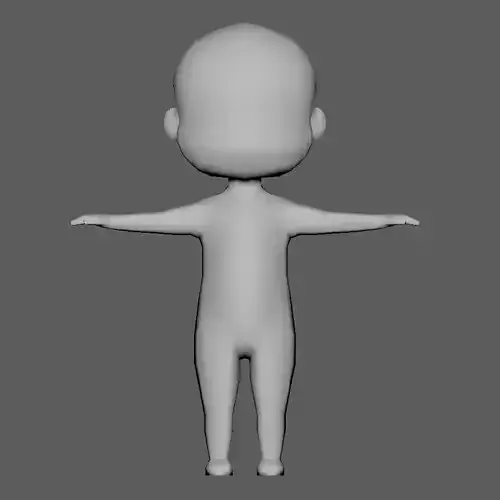 Chibi Game Ready Low Poly Character