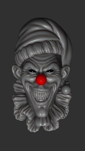 Scary clown 3D print model