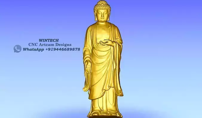 Gautama Buddha Standing 3d 3D model