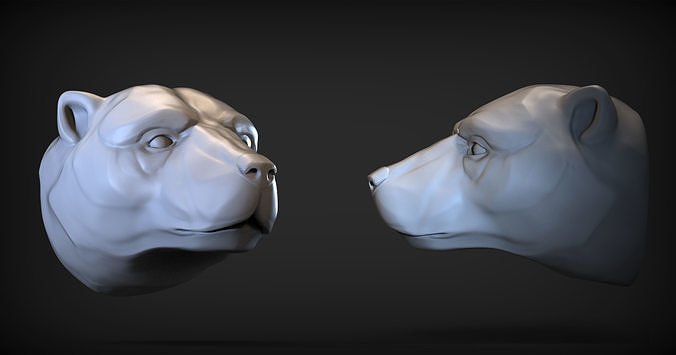 Polar bear 1 3D print model