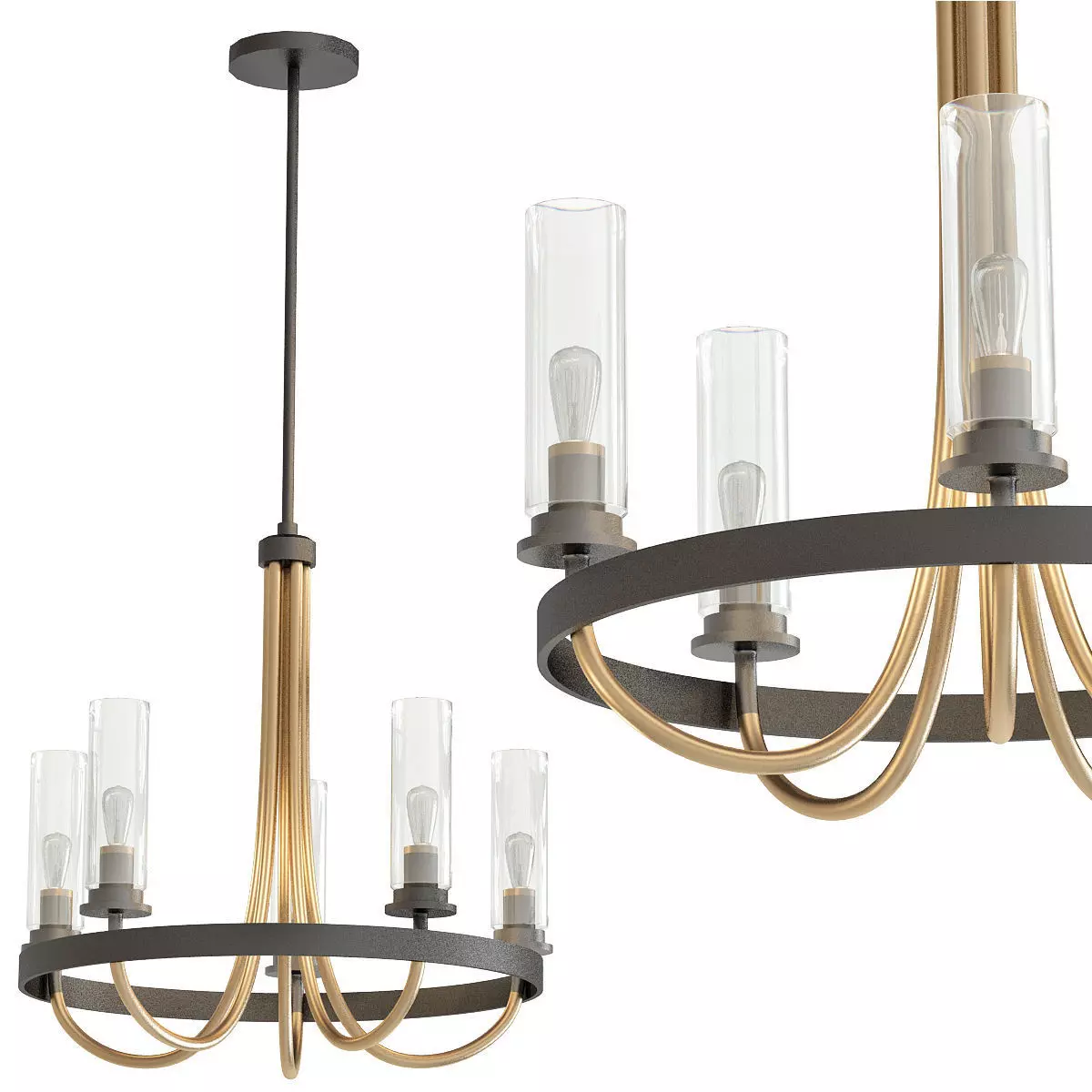 KEARNEY chandelier 3D model_0