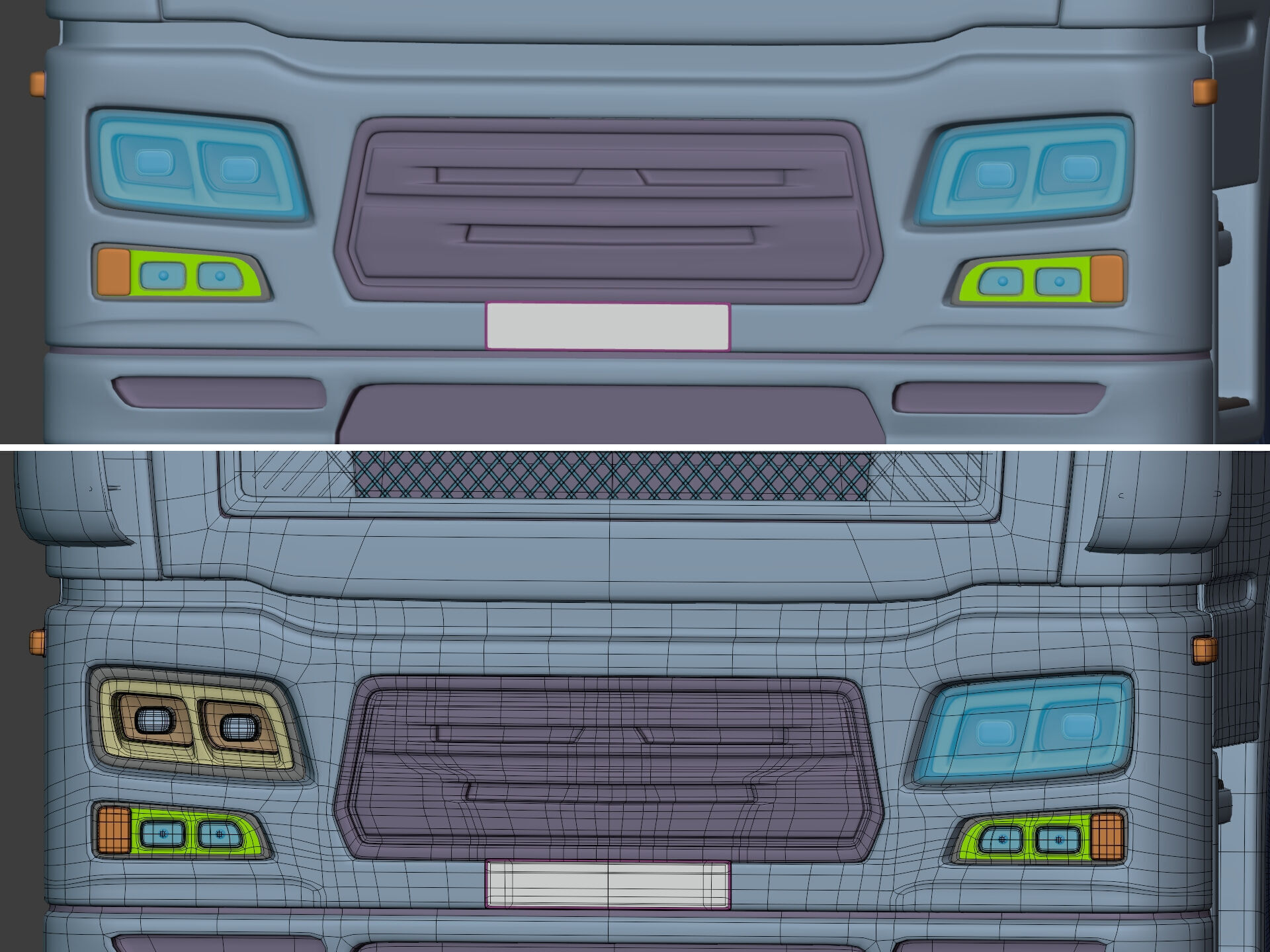 Generic Semi Trailer Fuel Truck with Modern Design 3D model_12