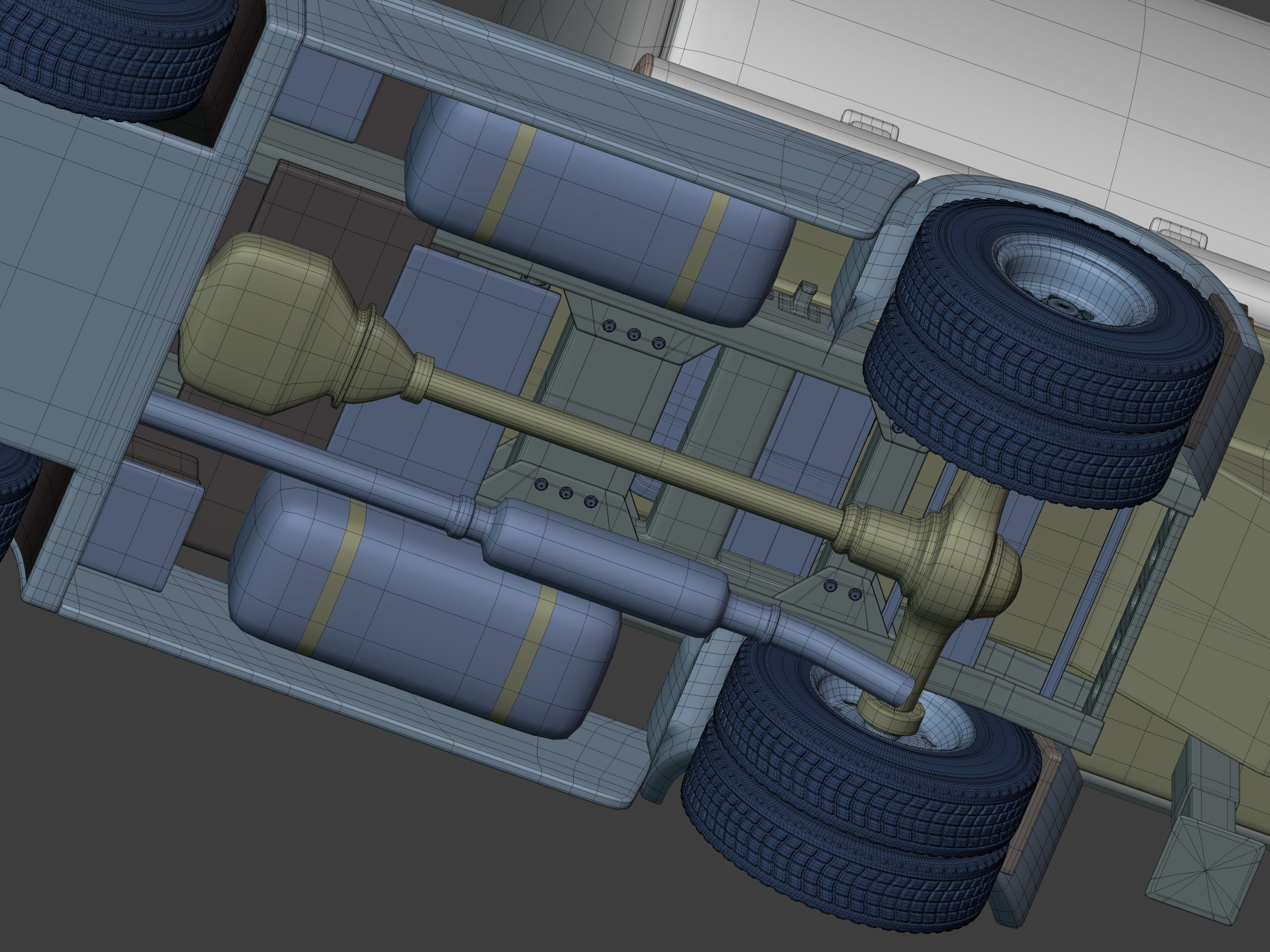 Generic Semi Trailer Fuel Truck with Modern Design 3D model_17