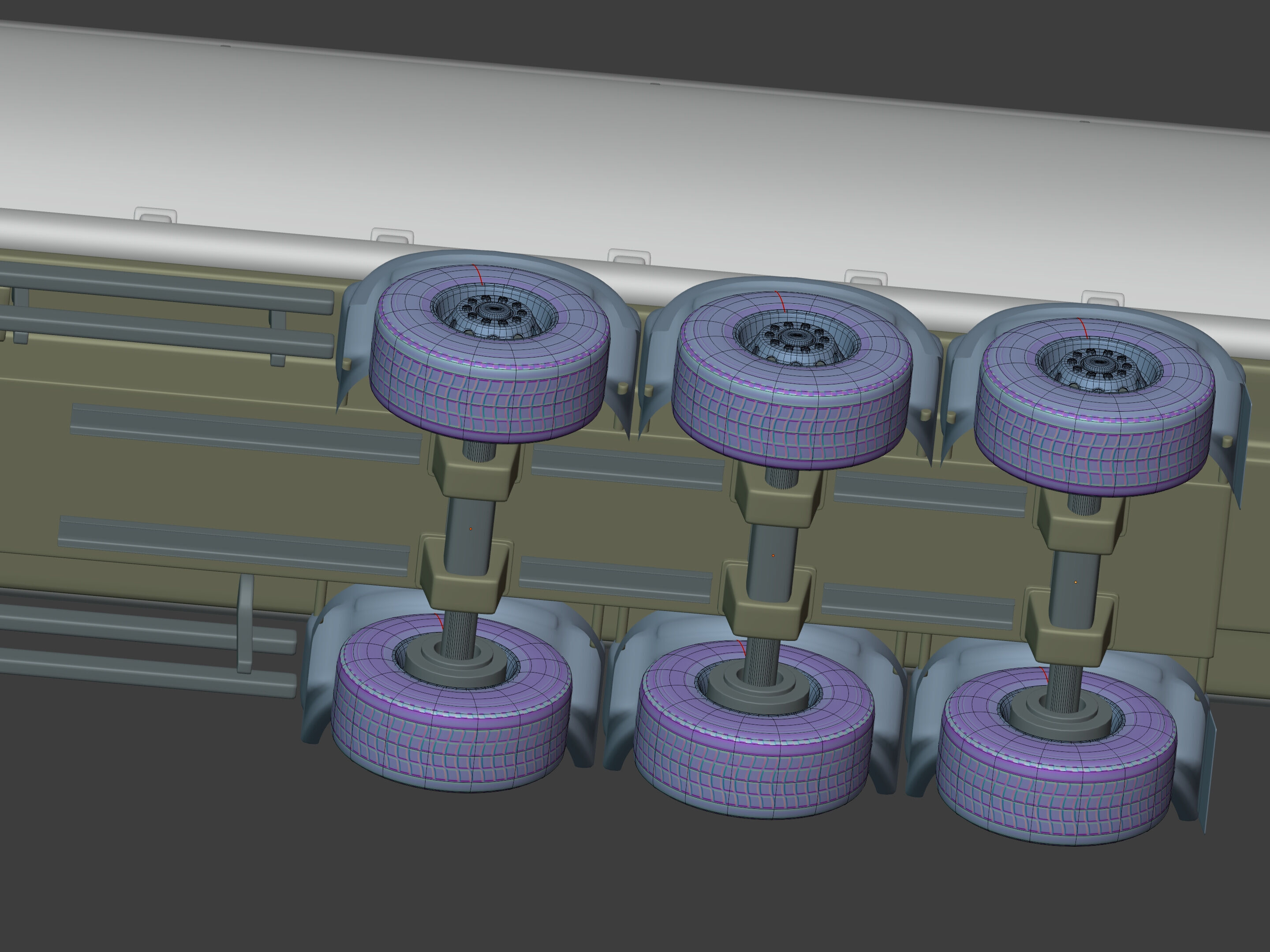 Generic Semi Trailer Fuel Truck with Modern Design 3D model_20