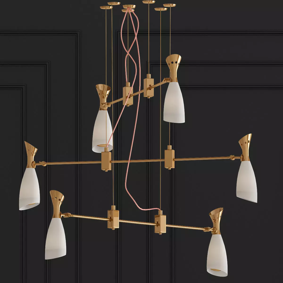 Duke chandelier 3D model_0