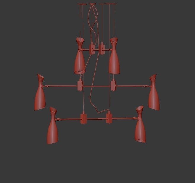 Duke chandelier 3D model_4
